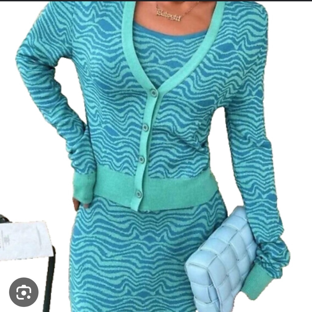 Zara Matching dress and cardigan